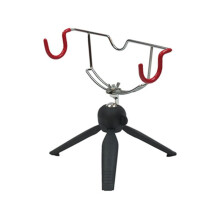 Portable Ice Fishing Rod Holder Adjustable Angle Anti-Slip Easily Installation Double- Fish Pole Holder