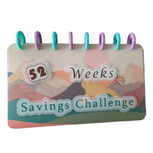 Budget Book 52 Week Binder Saving Challenge Reusable Cash Planner Envelope Fun Money-Saving Organizer