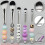 PerlenföRmige Make--Pinsel, Silikonperlen, DIY-Make--Kosmetikpinsel, Perlenpinsel-Set zum Selbermachen 7
