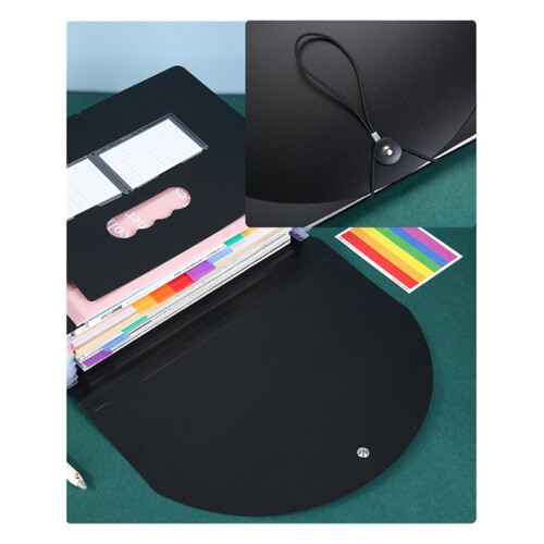 13 Pockets Expanding File Folder A4 Expandable File Organizer Standing Accordions Folder 2