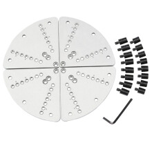 8Inch Flat Lathe Chuck Jaw Set for Wood Lathe Key Chuck &Scroll Chuck Flat Jaw Set with Buffer Kit for Wood Lathe Chucks