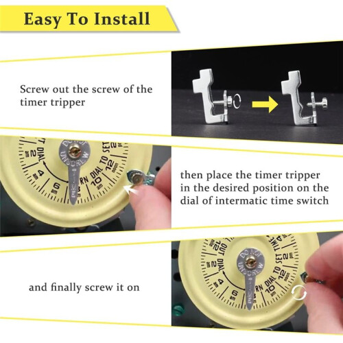 Replacement Trippers Kit Compatible 156T1978A for T100 Series Clock Dial Trippers Timer(8ON 8Off 16Screws) 2