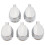 5PCS Silver Alloy Drum Kit Rectangular Claw Hook Lug Single End Drum Percussion Accessory Replacement Parts 1