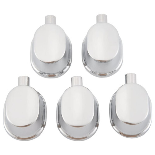 5PCS Silver Alloy Drum Kit Rectangular Claw Hook Lug Single End Drum Percussion Accessory Replacement Parts