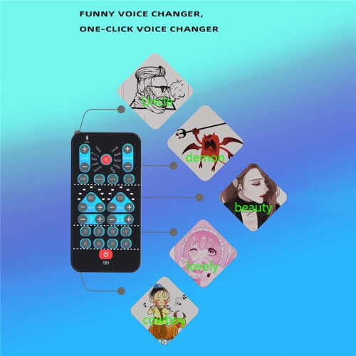 Voice Changer Card 16 Different Effects Voice Changing Support Multi Language for Games Song Phone Live Streaming 2