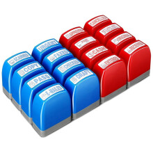 16 Pcs Self Inking Rubber Stamp Set for Office Stamps Approved Paid Copy Faxed Scanned Stamps Message Account Stamps
