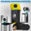 12Pack Trash Can Absorbing Filters, Activated Charcoal Purifying Deodorizer for Trash Cans, Compost Buckets-Round 3