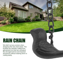 Cadenas de Lluvia para Canaletas PáJaros MóViles en Tazas Campanas de Lluvia Campanas de Lluvia de 7.8 Pies con Colgador Adjunto y PáJaros