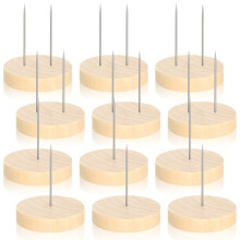 12pcs Crochet Doll Stand Doll Stand Animal Doll Toy Wooden Base Support Action Figure Stand