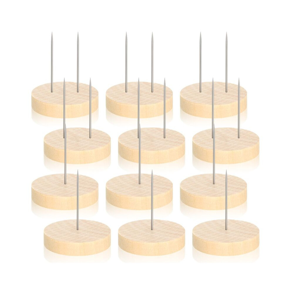 12Pcs Crochet Doll Stand Doll Stand Animal Doll Toy Wooden Base Support Action Figure Stand 4713236241494