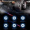 USB Android Kabelloses TPMS Reifendruckkontrollsystem 5V für Navigation Autoradio Display Alarm Extern 3
