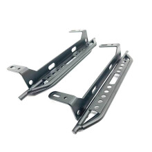 2 Stuks Metalen Pedalen Zijkant Stalen Sliders Treeplank voor 1/10 /TRX4/ T4 RC Crawler Auto-Accessoires