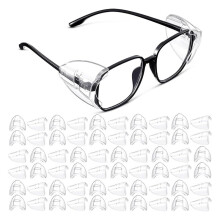 Safety Glasses Side Shields for Prescription Eyeglasses Slipon SideShields Side Guards Transparent