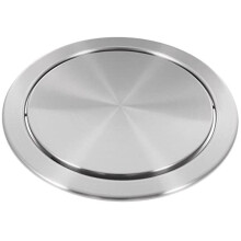 Tampa de Lata de Lixo Simples Ilhó de Lixo Embutido em Bancada Tampa Redonda Tampa de Lixeira para Cozinha Banheiro EscritóRio