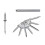 500Pcs Double- Skirting Thread Seamless Nail Double Headed Nails Invisible Security Screws with 5 Installation Tool 4