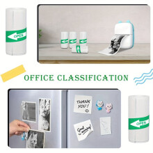 10pcs  Thermal Printer Sticker Paper Self-Adhesive Labels Black & White for All Printers  to 57x30mm