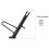 Motorcycle Bracket Side Support Side Bracket Adjustable Bracket Set Foot Bracket Non-Slip Type(24cm) 7