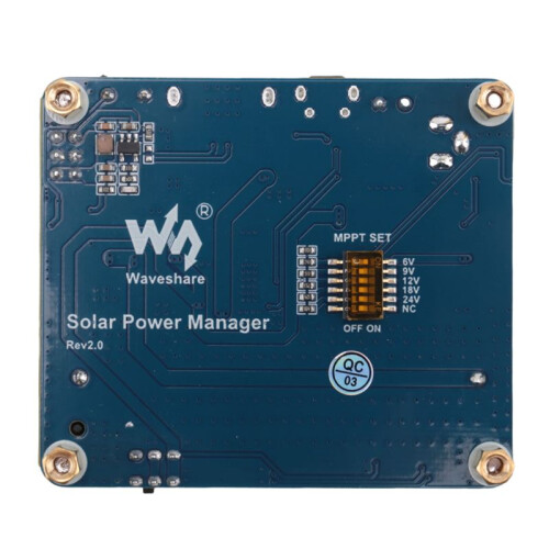 Waveshare Solar Power Management Module for 6V-24V Solar Panel,Supports MPPT Function,USB Connection Battery Charging 1