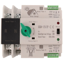 Photovoltaik-Solarstrom ATS Automatischer Transferschalter DIN-Schiene 2P 63A AC220V ATS-PV-Systemstrom zu Stadtstrom