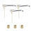 3Pack Ceiling Fan Light  ZE-109 Fan  Ceiling Pull Chain  Replacement (Brass) 1