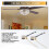 3Pack Ceiling Fan Light  ZE-109 Fan  Ceiling Pull Chain  Replacement (Brass) 2