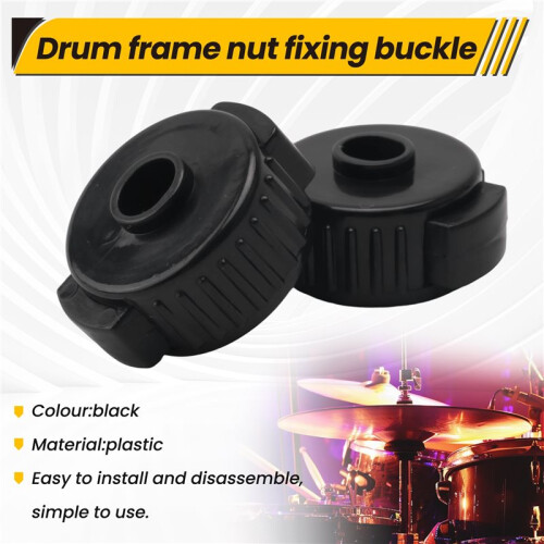 6 PCS Plastic Cymbal Nuts,Quick-Set Cymbal Nut for Percussion Drum Kit,Percussion Replacement Parts 1