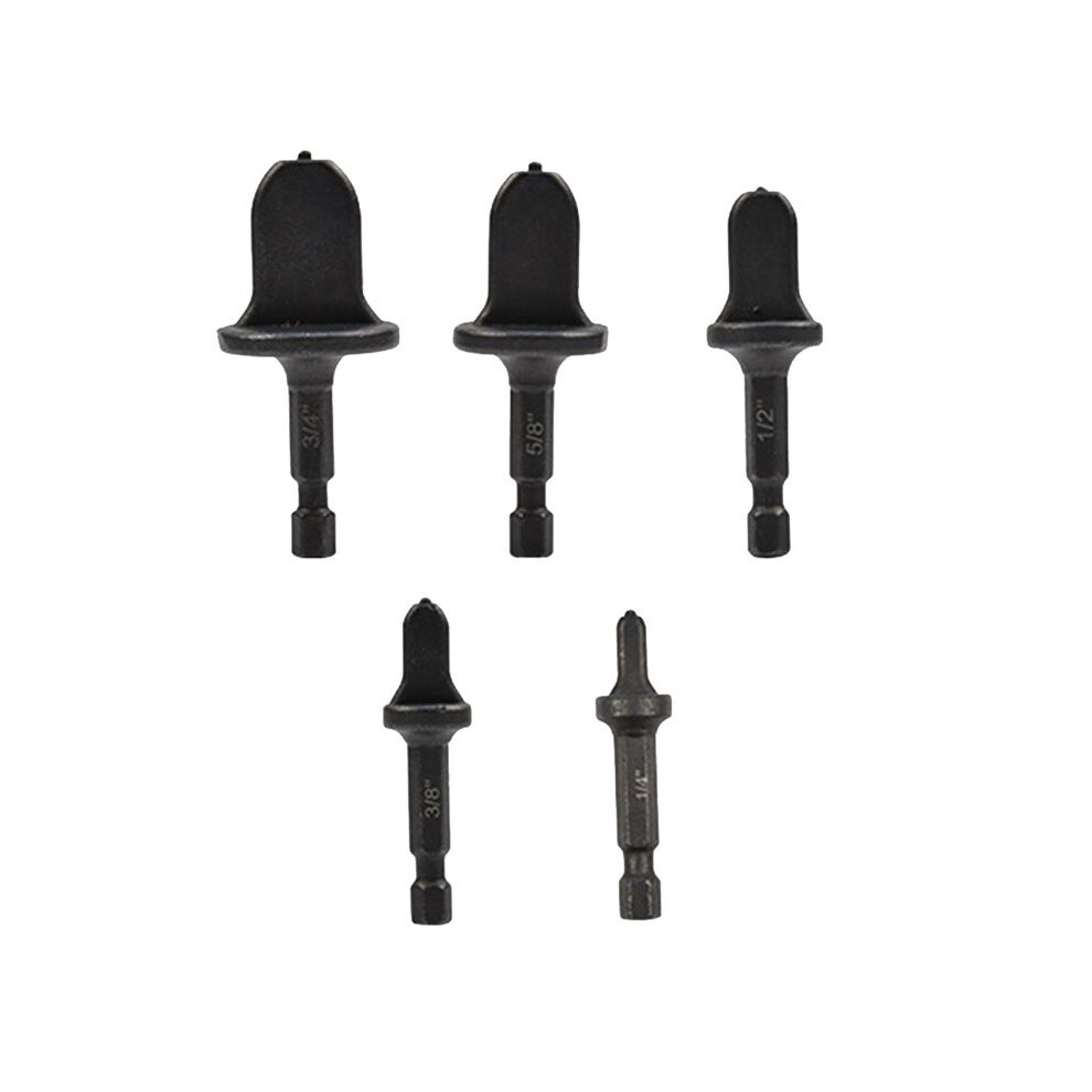 5Pcs Flaring Tool Copper Pipe Electric Reamer Air Conditioner Hex Handle Tube Expander Set Swaging Drill Bit 6031951735523