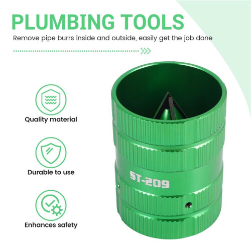 Pipe Reamer Tool [Plumbers Efficient Helper] Deburring Tool for Copper PVC Pipe Cleaner, Tubing and Pipe Reamer 2