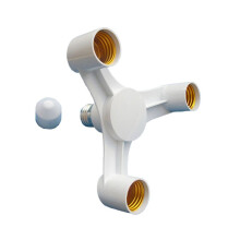 3In1 E27 Naar E27 Verlengde Led-Lampen Socket Splitter Adapterhouder Hoge Kwaliteit voor Fotostudiofotografie