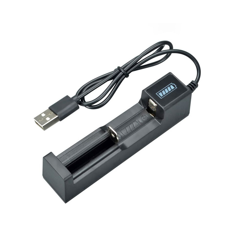 Battery Charger Usb 1 Slot Universal Quick Charging Rechargeable Lithium Battery Charger For 18650 26650 14500 16340 6132286785334