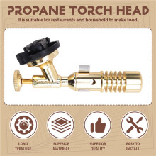 Gas Burner Welding Torch Portable Gas Torch Blowtorch Copper High Temperature Brass Mapp Gas Torch Brazing Solder