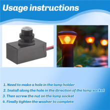 6 Packs Dusk to Dawn Sensor For Outdoor Lighting 120-277V Photoelectric  Photocell Light Sensor