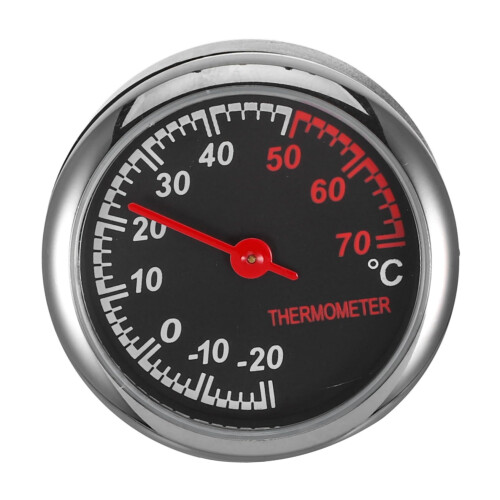 Car Dashboard Thermometer and Luminous Clock with Dual Time Temperature, Waterproof, Easy Install