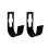 2pcs Hole Hook Garden Hose Holder Storage Bracket 1