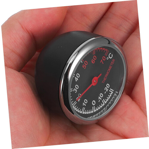 Car Dashboard Thermometer and Luminous Clock with Dual Time Temperature, Waterproof, Easy Install 1