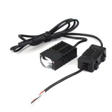 Universal Car 1.5 Inch LED Headlight Fog Light Grid Light White and Yellow Dual Light