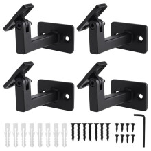 4 Stuks Verstelbare Leuningbeugels, Trapleuningbeugels, Leuningbeugels voor Trappen, Wandbeugels