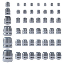 42 Piezas de Cuñas de Mango de Hacha Redondas, Mango de Seguridad, Cuñas de Metal, Juego de Cuñas de Acero