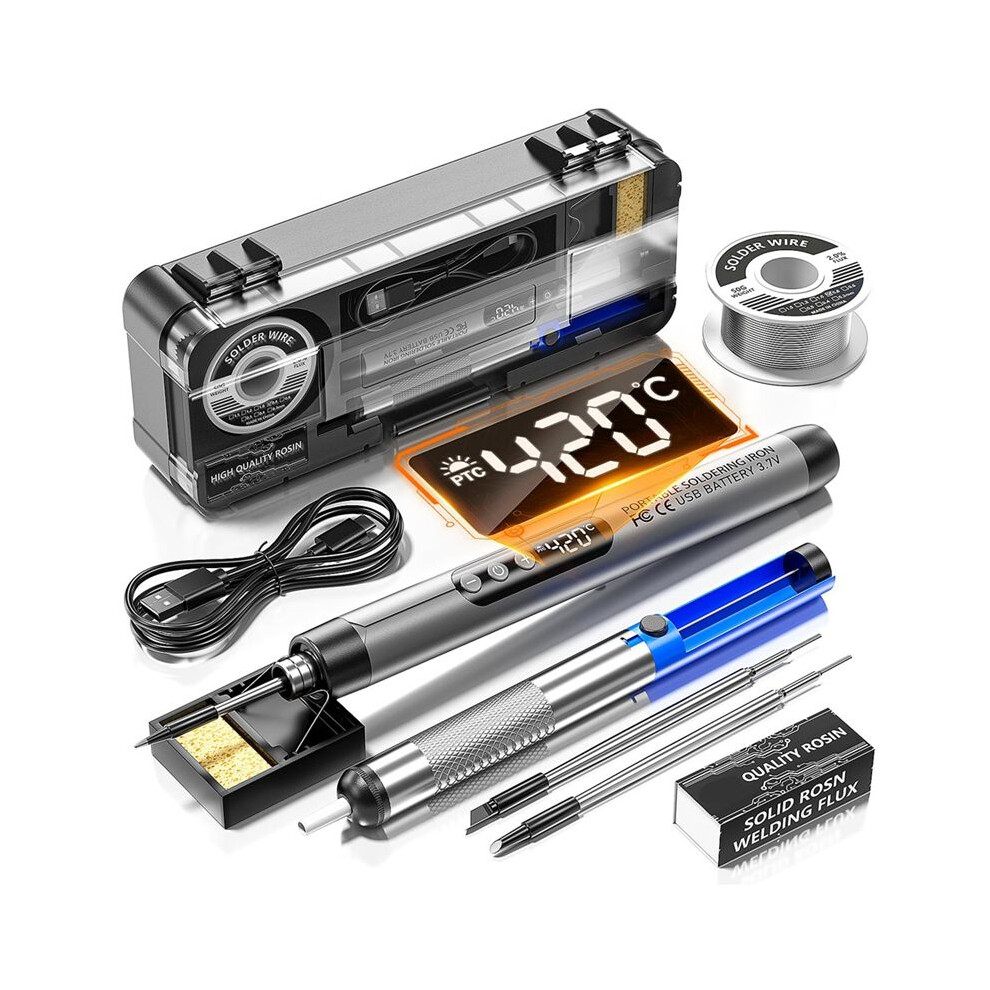 Cordless Usb Digital Soldering Iron Adjustable Temperature Type-C Interface Intelligent Solder Welding Iron Tool 4713989193941