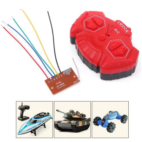 2.4G Four-Way Remote Control Module 4CH RC Remote Control Transmitter Receiver Circuit Board Accessories 2