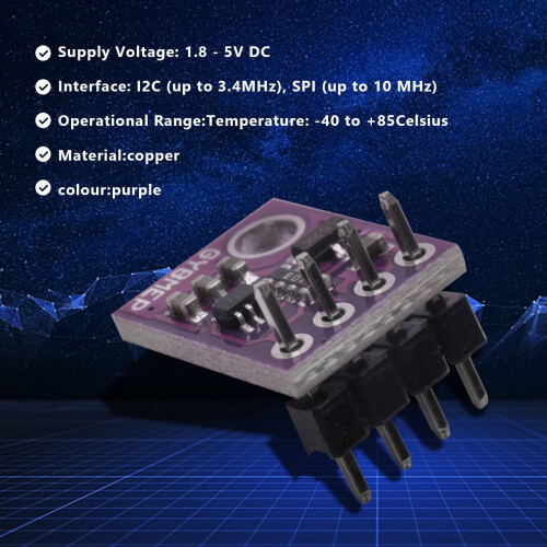 3Pcs BMP280 5V Digital Temperature Barometric Pressure Sensor Module, Temperature Sensor Atmospheric Pressure Board 2
