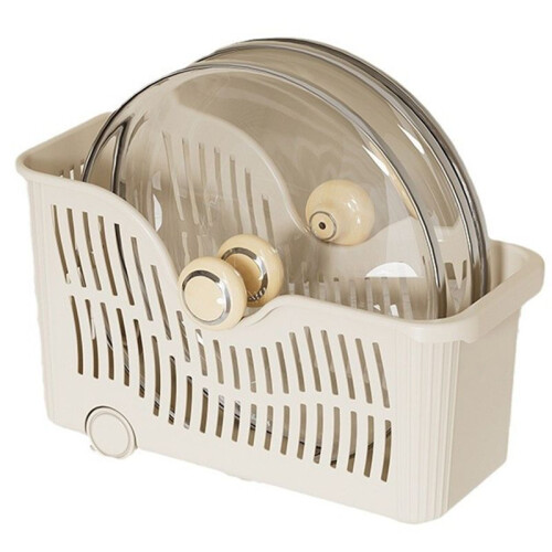 Kitchen Storage Basket with Wheel, Household Plastic Snack Toy Storage, Kitchen Cabinet Storage Box 2