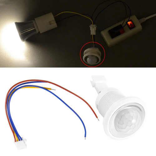 PIR Infrared Motion Sensor Detection 220V Adjustable  Infrared Automatic LED Light Witch 2