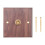 Retro American Industrial Style Light  Socket, Solid Wood Brass Toggle  Plate(1 Open) 1