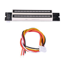 Dual 12 Music Level Indicator LED Spectrum VU Meter Amplifier Lamps Light Speed Adjustable Board for MP3 7-12V()