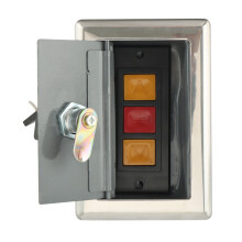 Ouvre-Porte de Garage, BoîTe de Verrouillage éLectrique pour Interrupteur à Rouleau de Porte, Interrupteur à Bouton Dissimulé Monté en Surface A