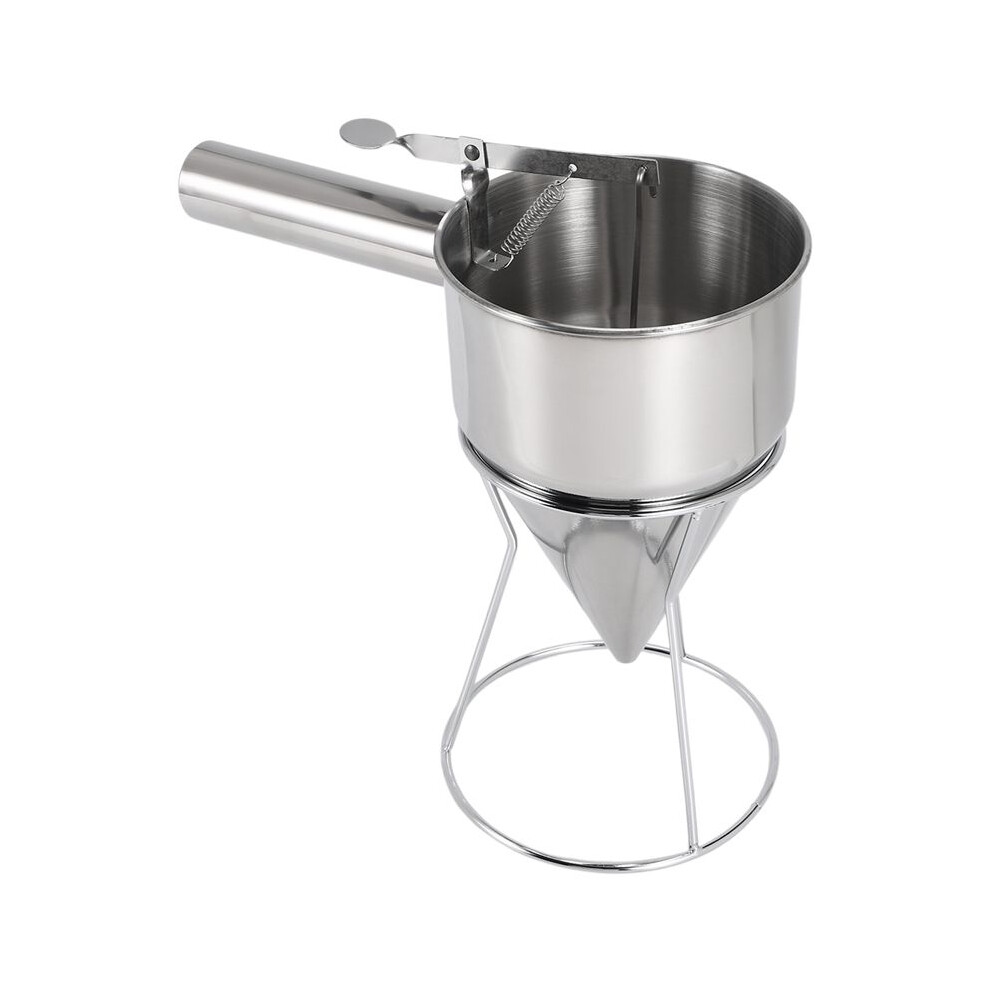 Stainless Steel Hand-Held Funnel Dispenser Octopus Pellets Funnel Tool Hand-Held Mixing Batter Separator 6031503608633