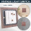 Retro American Industrial Style Light  Socket, Solid Wood Brass Toggle  Plate(1 Open) 3