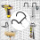 5PCS Pegboard Drill Holder Heavy Duty Hooks,Pegboard Double Hooks Drill Hanger Hook for Drill,Accessories,Power Tool Etc 3