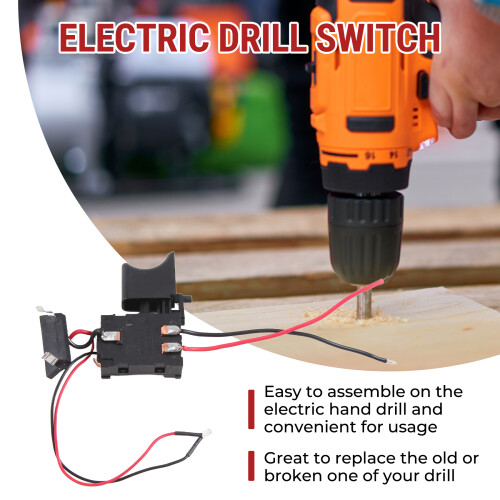 7.2V- 24V Drill Speed Controller Drill  Lithium Battery Cordless Drill Speed Control Trigger  with Light 2